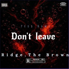 Don't leave - Ridge ft The Brown