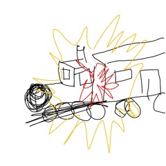 Le train et en panne