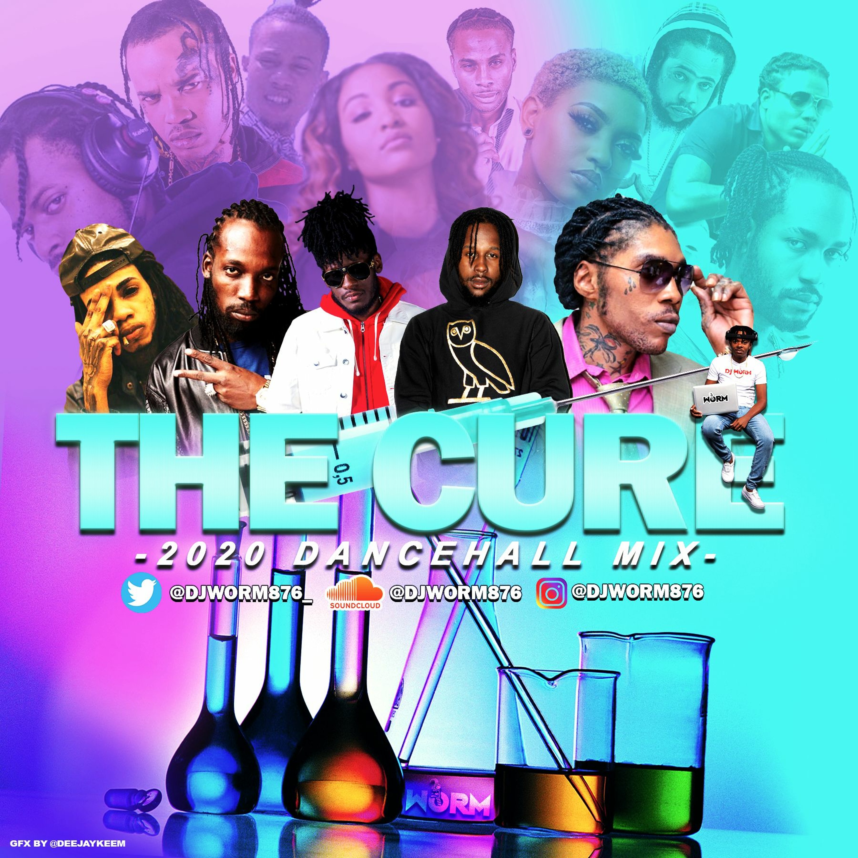 THE CURE - 2020 DANCEHALL MIX @djworm876