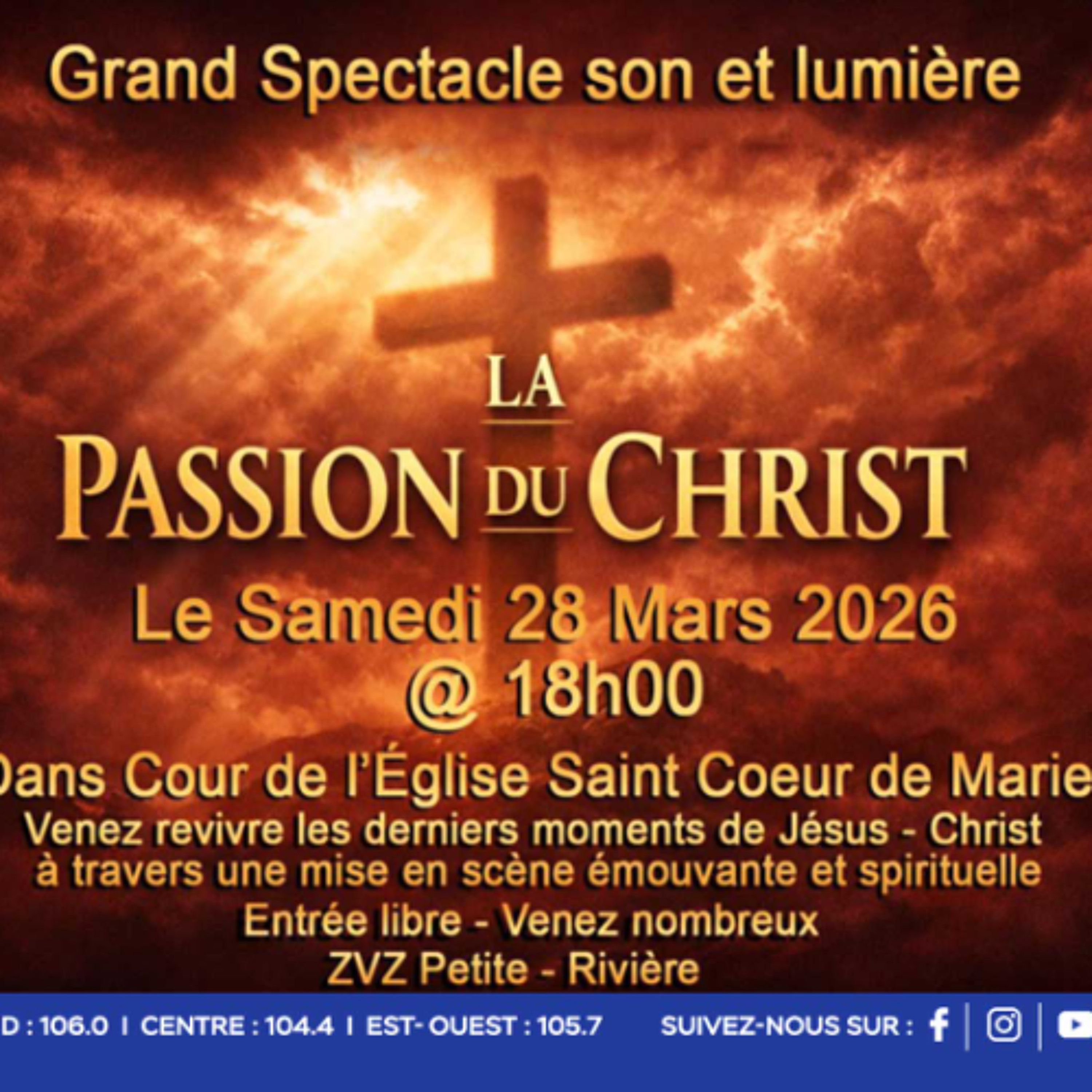 Église Saint-Cœur-de-Marie : ZeziVreZom de Petite-Rivière organise un spectacle son et lumière pour revivre la Passion du Christ ce samedi episode artwork