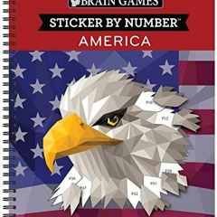 PDF Brain Games - Sticker by Number: America (28 Images to Sticker) free
