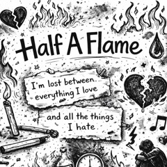 Half a flame