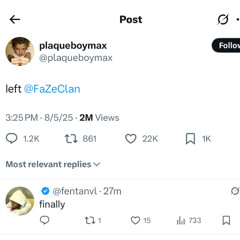 Why Tf Did Plaqueboymax Just Leave Faze