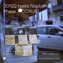 20122 hosts Nocturnal Phase Live on Mondonero CH 02 (6th May 2021)