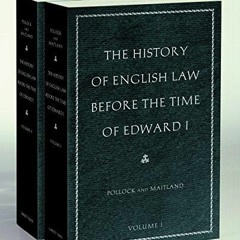 [PDF] DOWNLOAD FREE The History of English Law before the Time of Edward I kindl