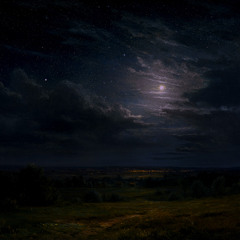 In the dark, after running away