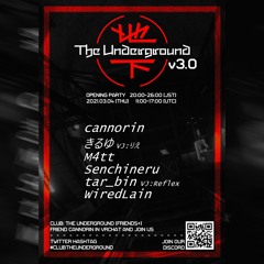 Senchineru - Live @ Club: The Underground v3.0 04.03.2021 (VRChat)