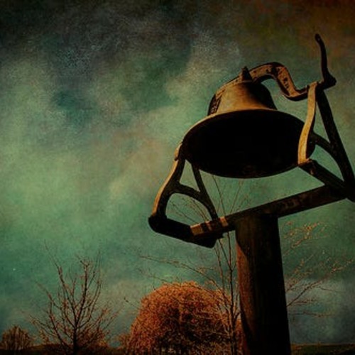 by the toll of a bell