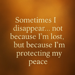 Protecting My Peace – A Quiet Confession"