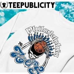 Grateful Dead X NBA Philadelphia 76ers skull 2024 logo t-shirt