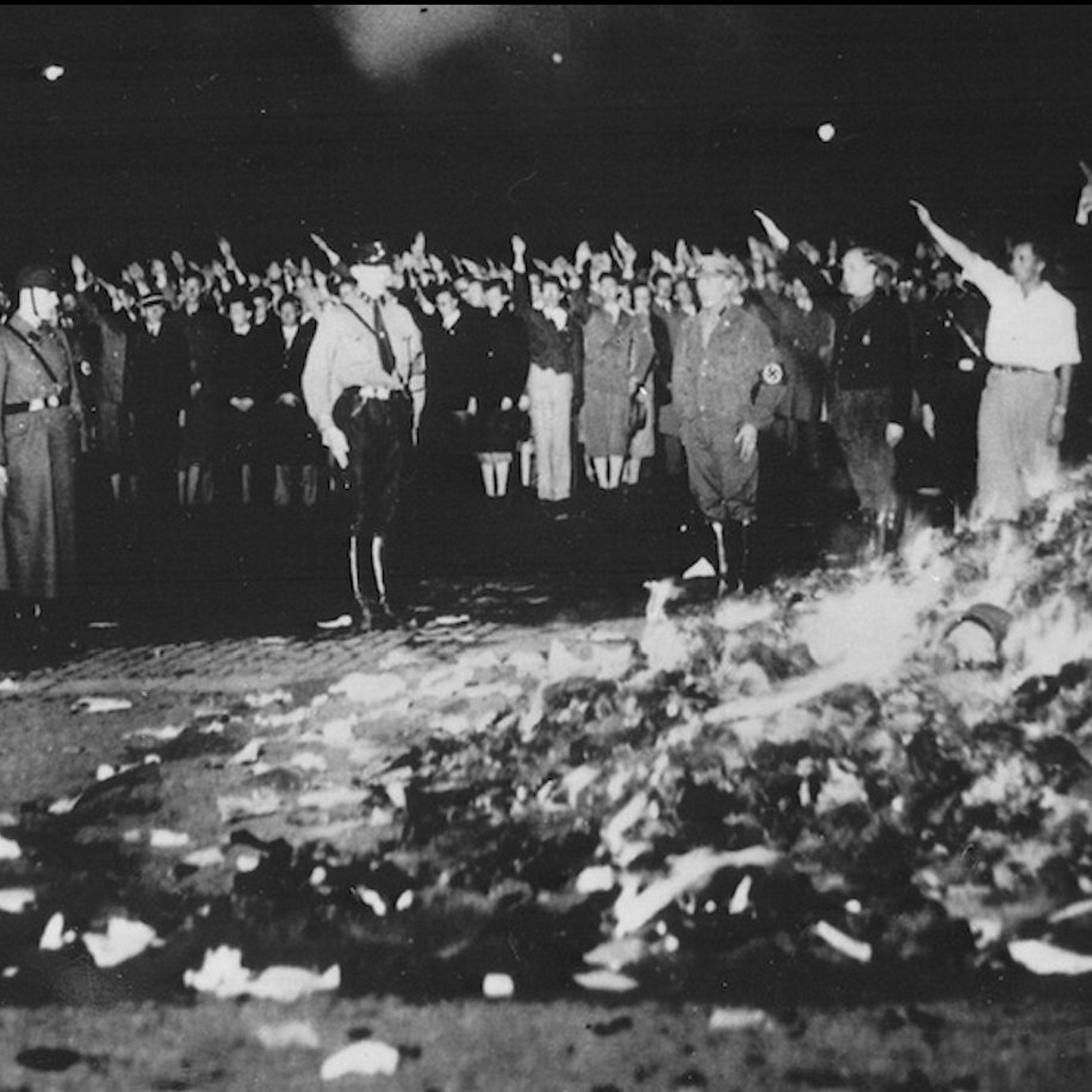 Today In Dystopia: Burning Books For Israel, Burning Books For AI