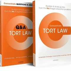 Read online Tort Law Revision Concentrate Pack: Law Revision and Study Guide by  Carol Brennan,Karen