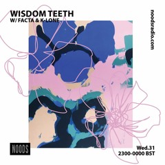 Noods Radio: Wisdom Teeth w/ Facta & K-LONE ('Blush' Album Release Party) - 31 March