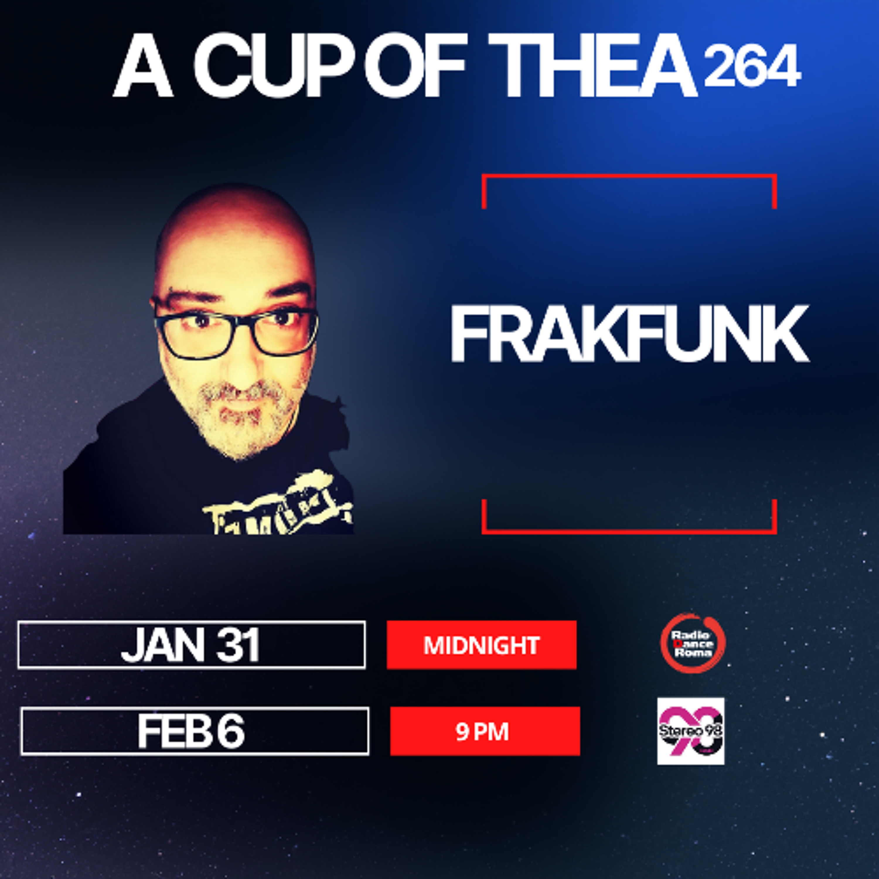 A cup of thea episode 264 with FrakFunk episode artwork