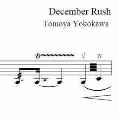 December Rush for Double bass solo(2014/2015)