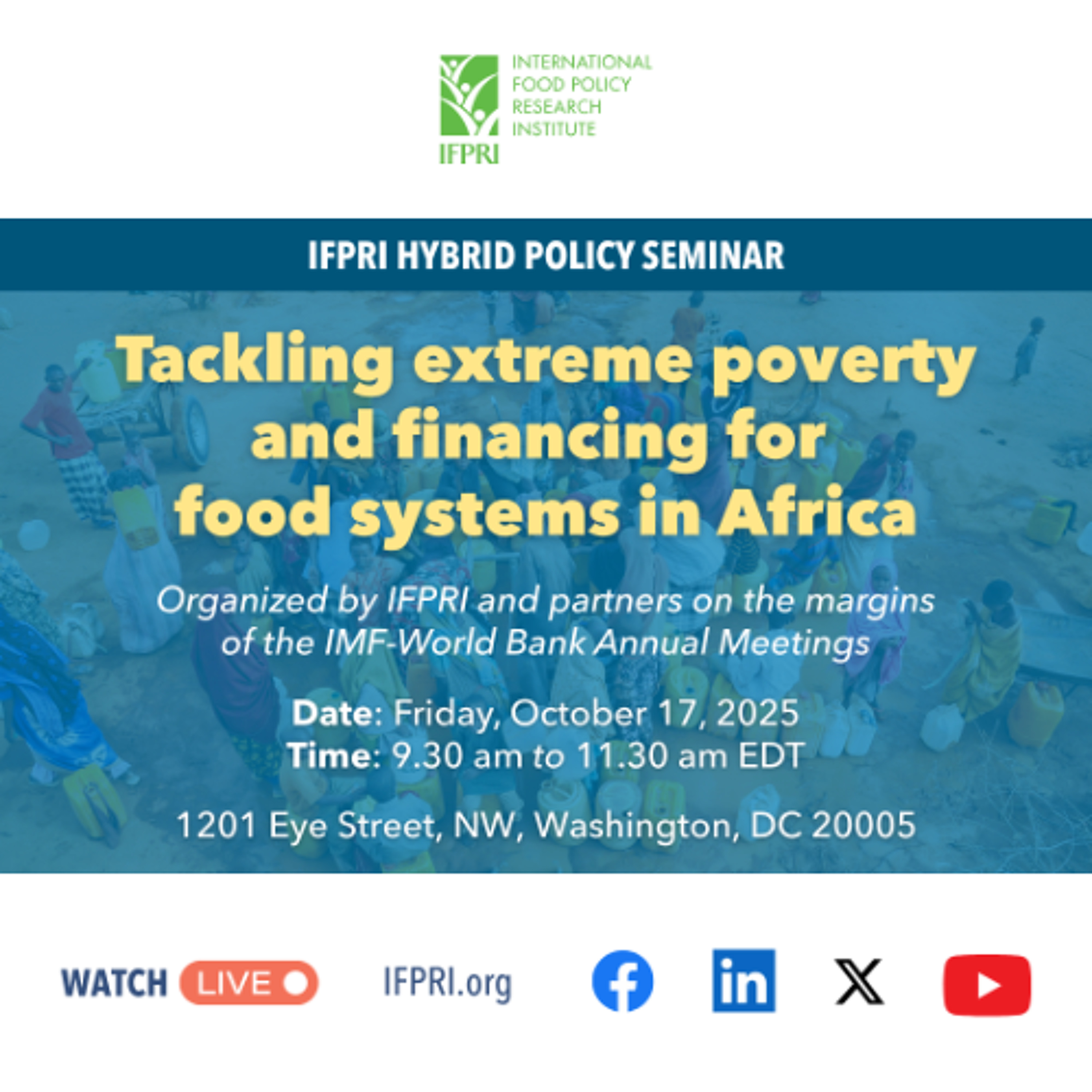 Tackling extreme poverty and financing for food systems in Africa