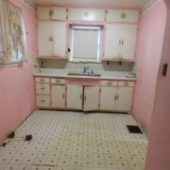 pale pink counter