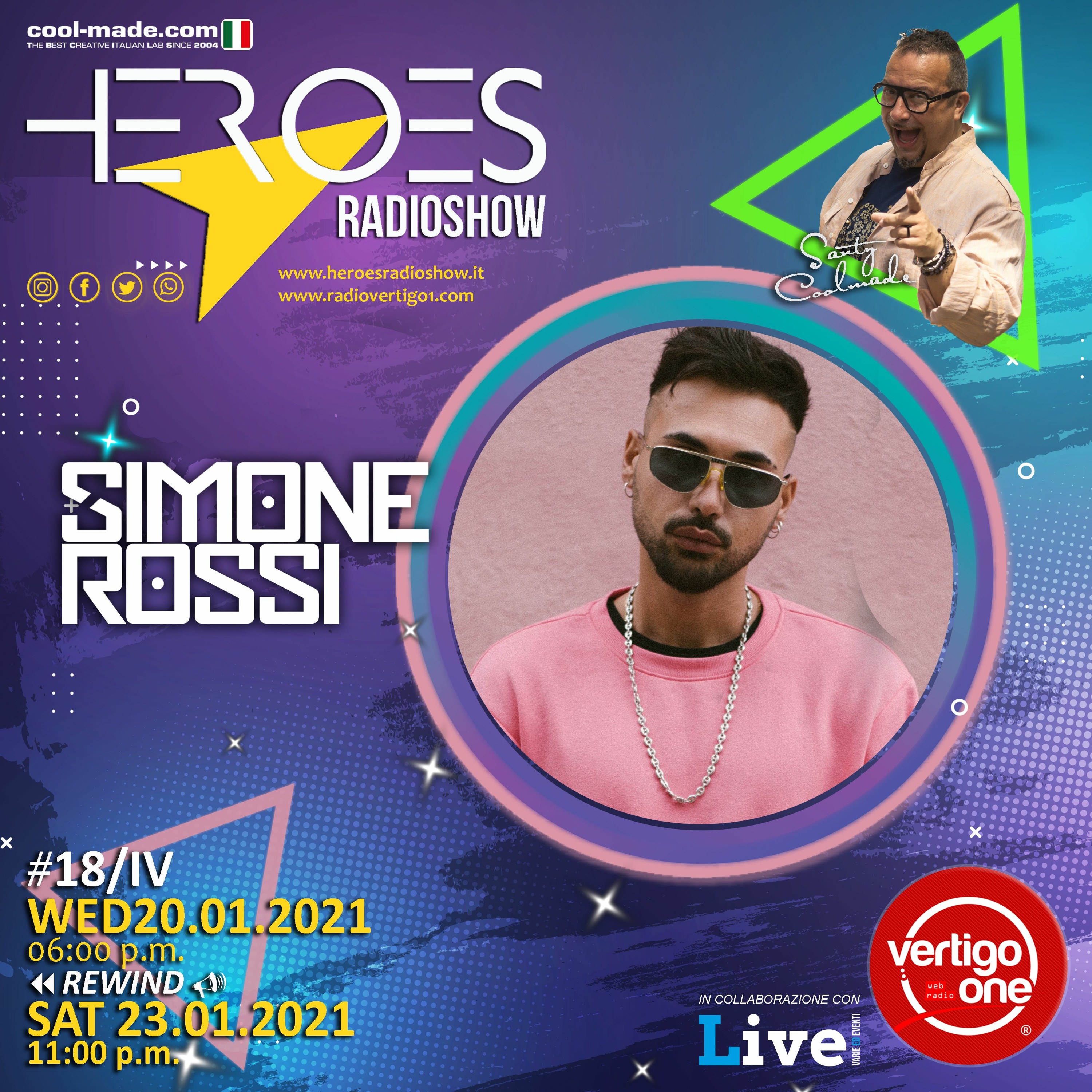 #18/2020-21> HEROES RadioShow - Special Guest SIMONE ROSSI episode artwork