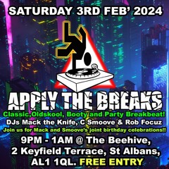 Apply The Breaks at The Beehive, St Albans