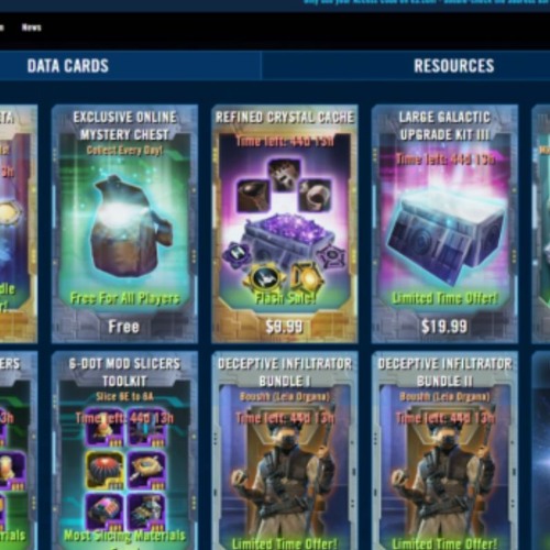 Galactic Progress Dive Into SWGoH WebStore