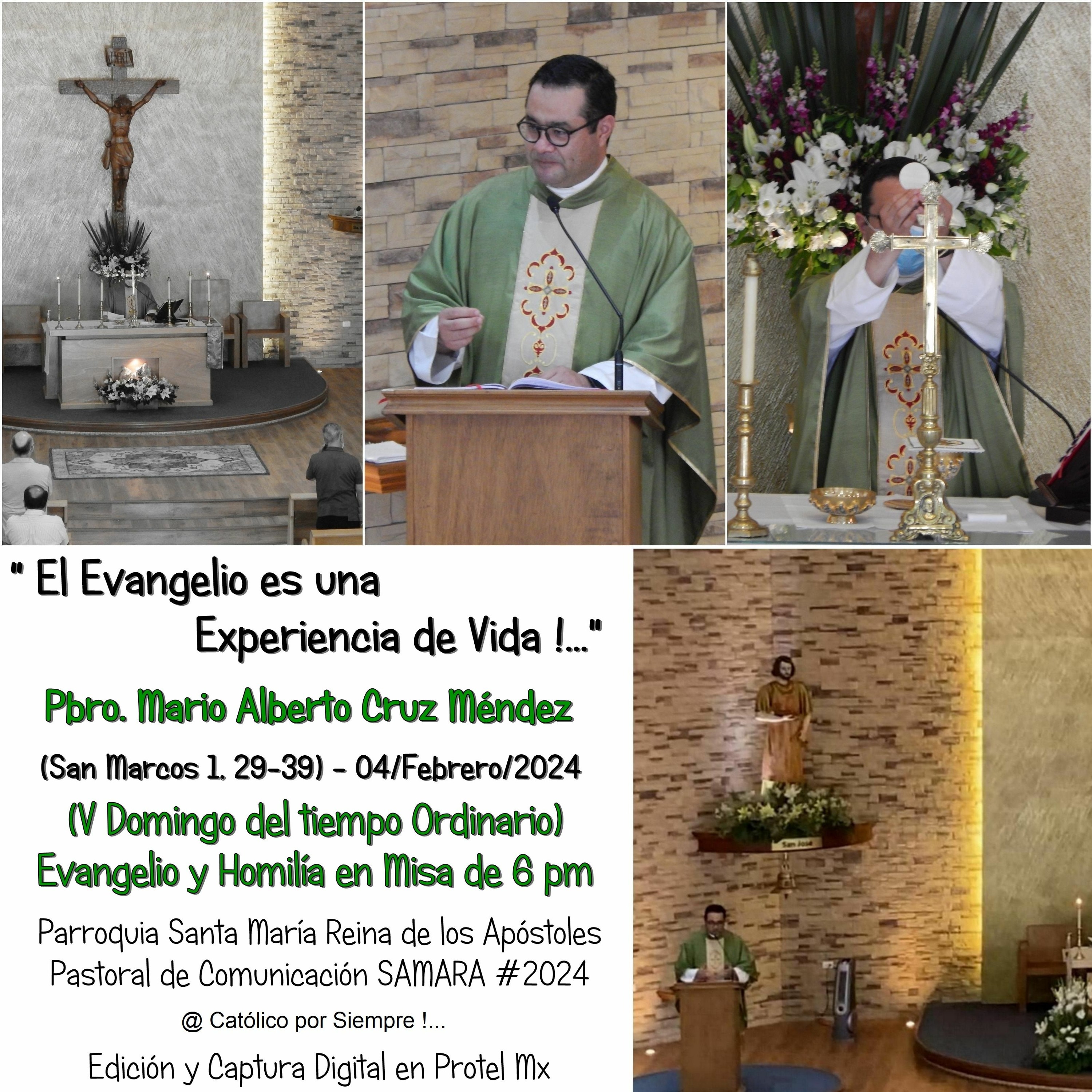 Podcast # 938 - Evangelio y Homilía del 04 de Febrero, 2024 - Pbro. Mario Cruz - #SomosSamara