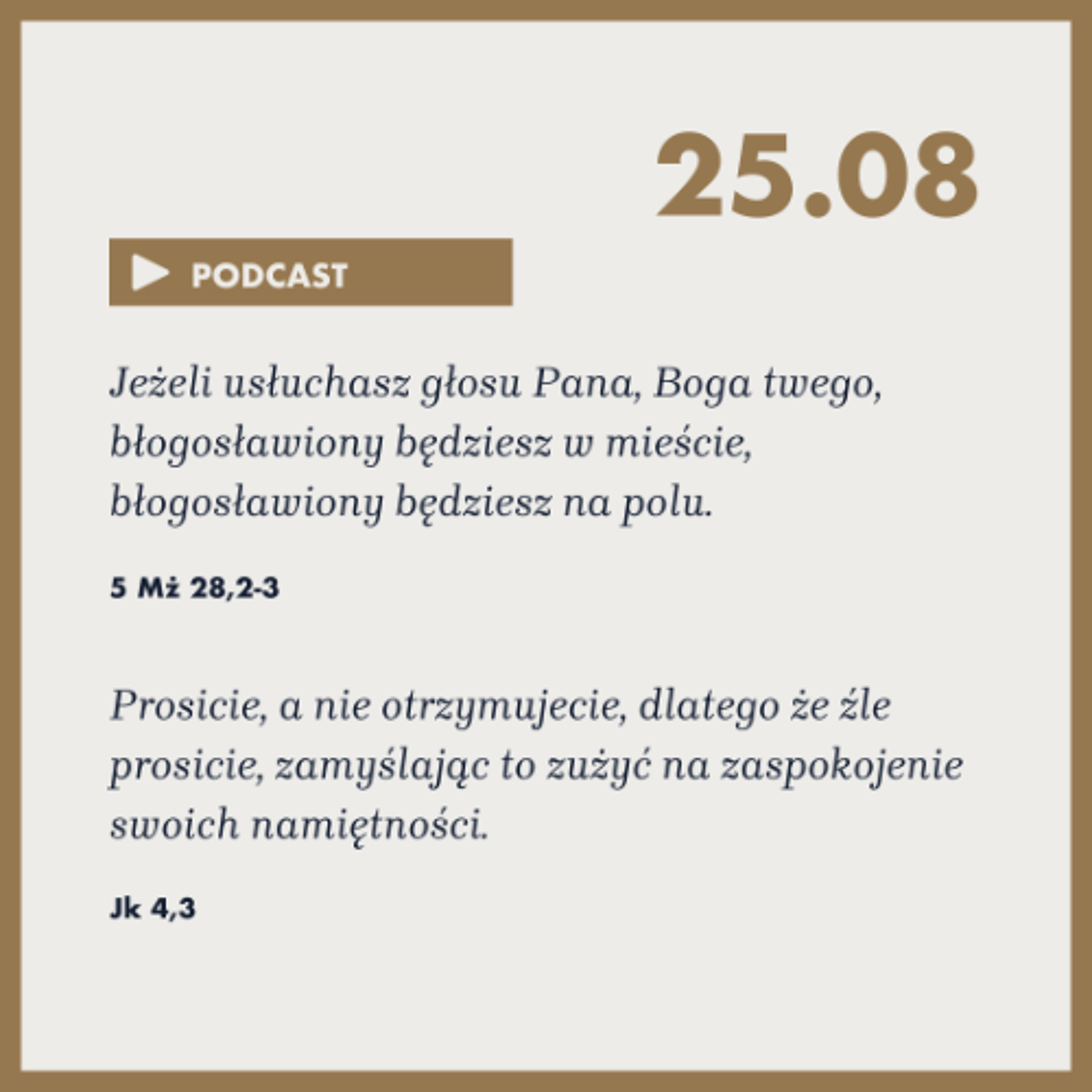 Poranek ze Słowem na 25 sierpnia 2025 episode artwork