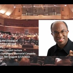Bill Doggett Michael Morgan Concerts LECTURE-San Francisco Symphony February 17,2022