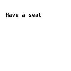 Have a seat (TRK-163)