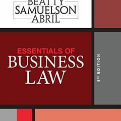 Read PDF EBOOK EPUB KINDLE Essentials of Business Law by  Jeffrey F. Beatty,Susan S.