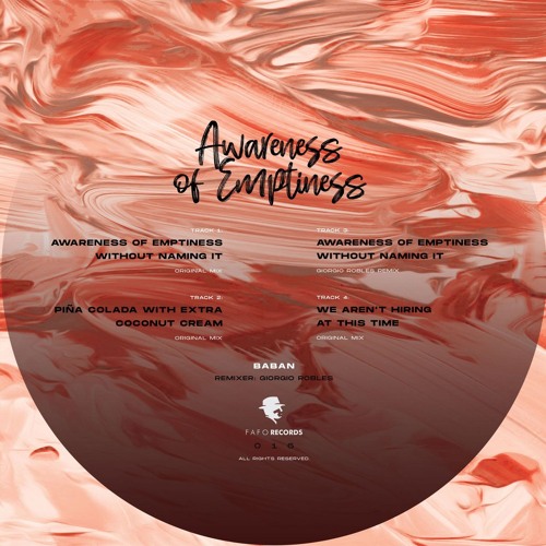 PREMIERE: Baban - Awareness Of Emptiness Without Naming It [FAFO016]