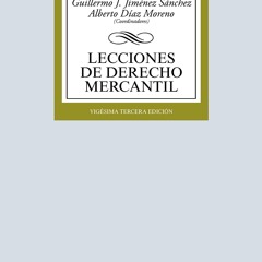 Ebook Lecciones de Derecho Mercantil (Derecho - Biblioteca Universitaria de Editorial Tecnos) (