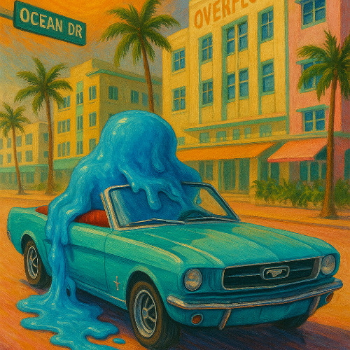 Blobby takes over Ocean Drive