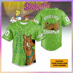 Scooby-Doo Kiss Me I'm Irish St. Patrick Day Baseball Jersey