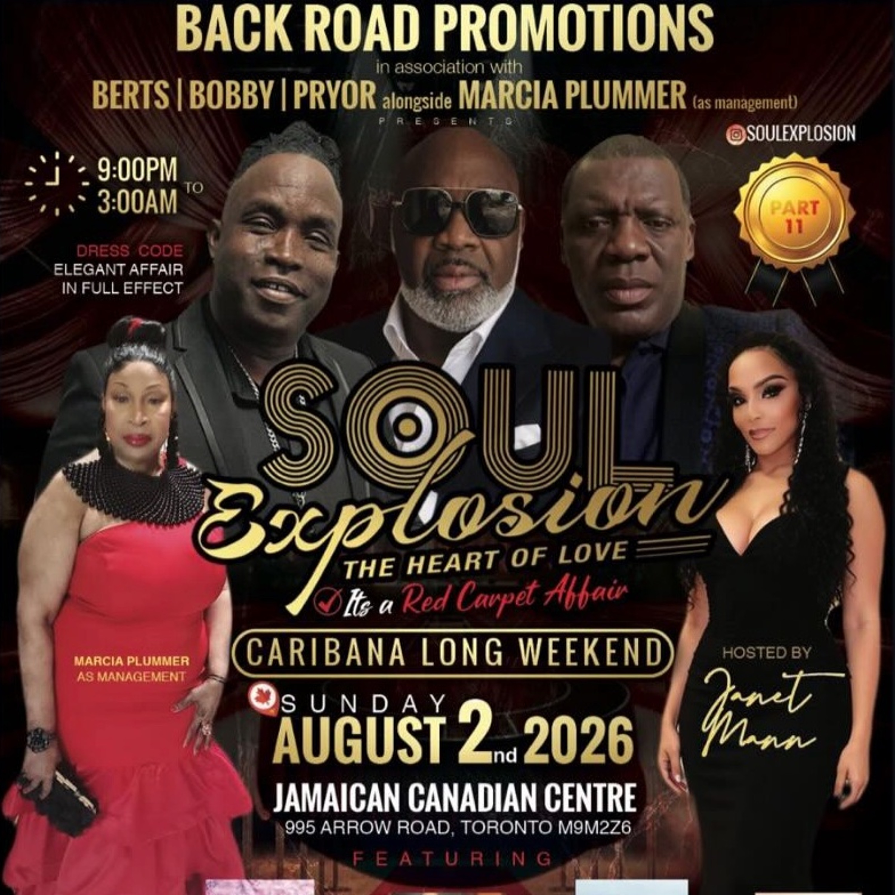 SOUL EXPLOSION 2026 - DJ CHARMZ/JANET MANNN/GLAMOUR WAYNE/DJ FLARE/SUPA FRIDGE/SOUL SURVIVAL @JCA, TORONTO 8/2/2026.mp3 episode artwork