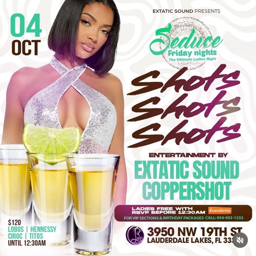 SEDUCE FRIDAY [LIVE AUDIO - OCT 8, 2024]  COPPERSHOT X EXTATIC SOUND