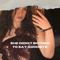 She Didn’t Bother To Say Goodbye