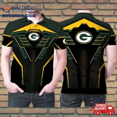 Green Bay Packers Superman Style Logo All Over 3D Printed Gift For Fan Polo Shirt