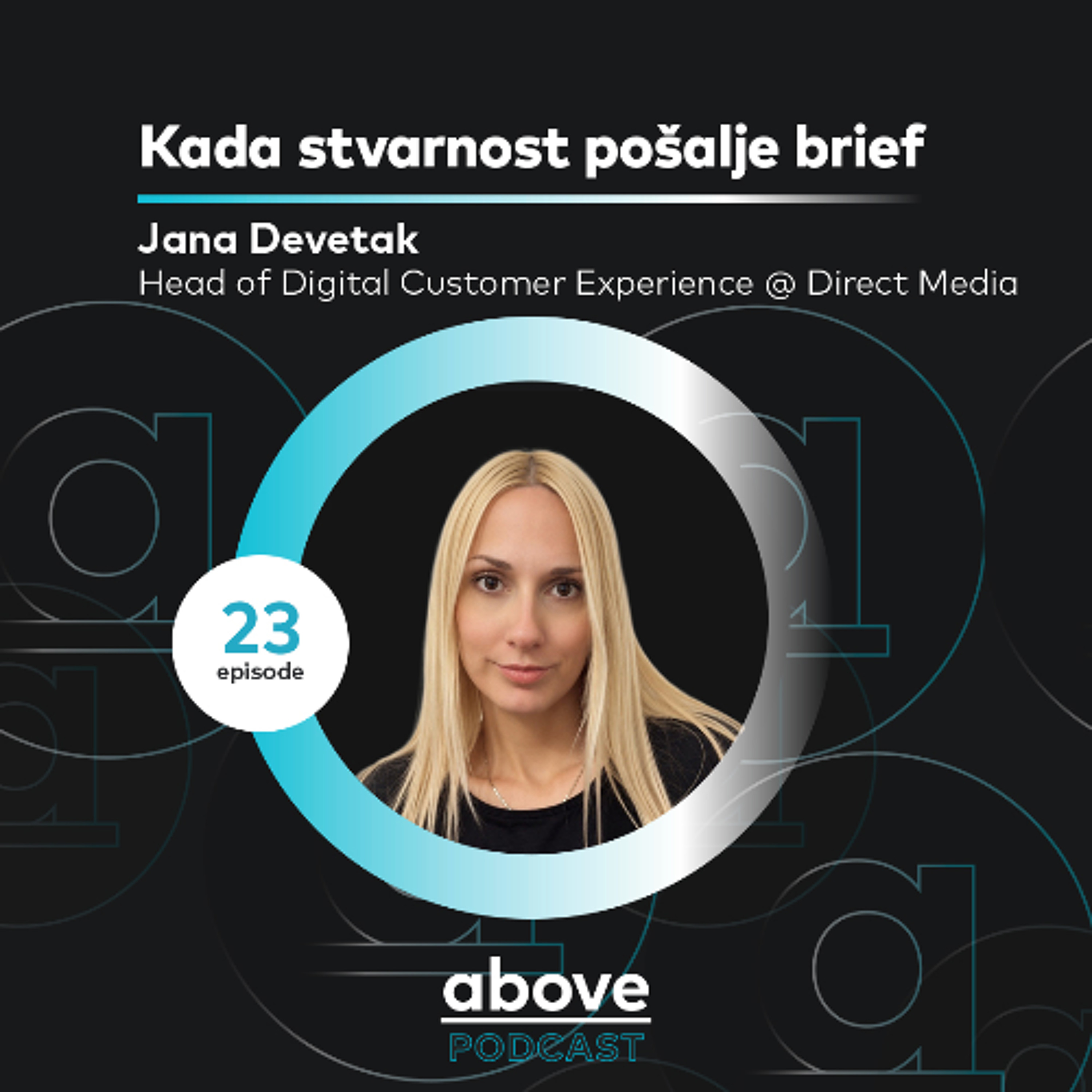 Kada stvarnost pošalje brief I Jana Devetak I Above EP 23 episode artwork