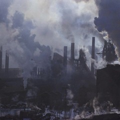 Steelmills smoke fills the sky
