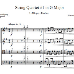 String Quartet 1 in G Major: 1. Allegro "Fanfare"