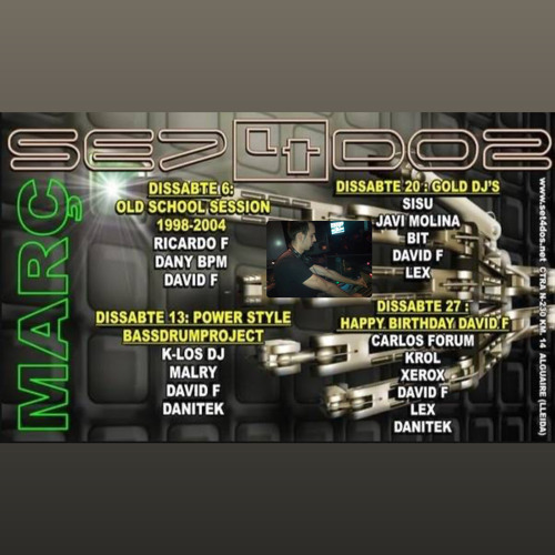 SESSIO DISSABTE 20 DE MARÇ 2009 GOLD DJ´S SET4DOS BIT (VINYL)