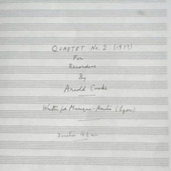 Quartet for Recorders No.2, 4th mov. - Arnold Cooke