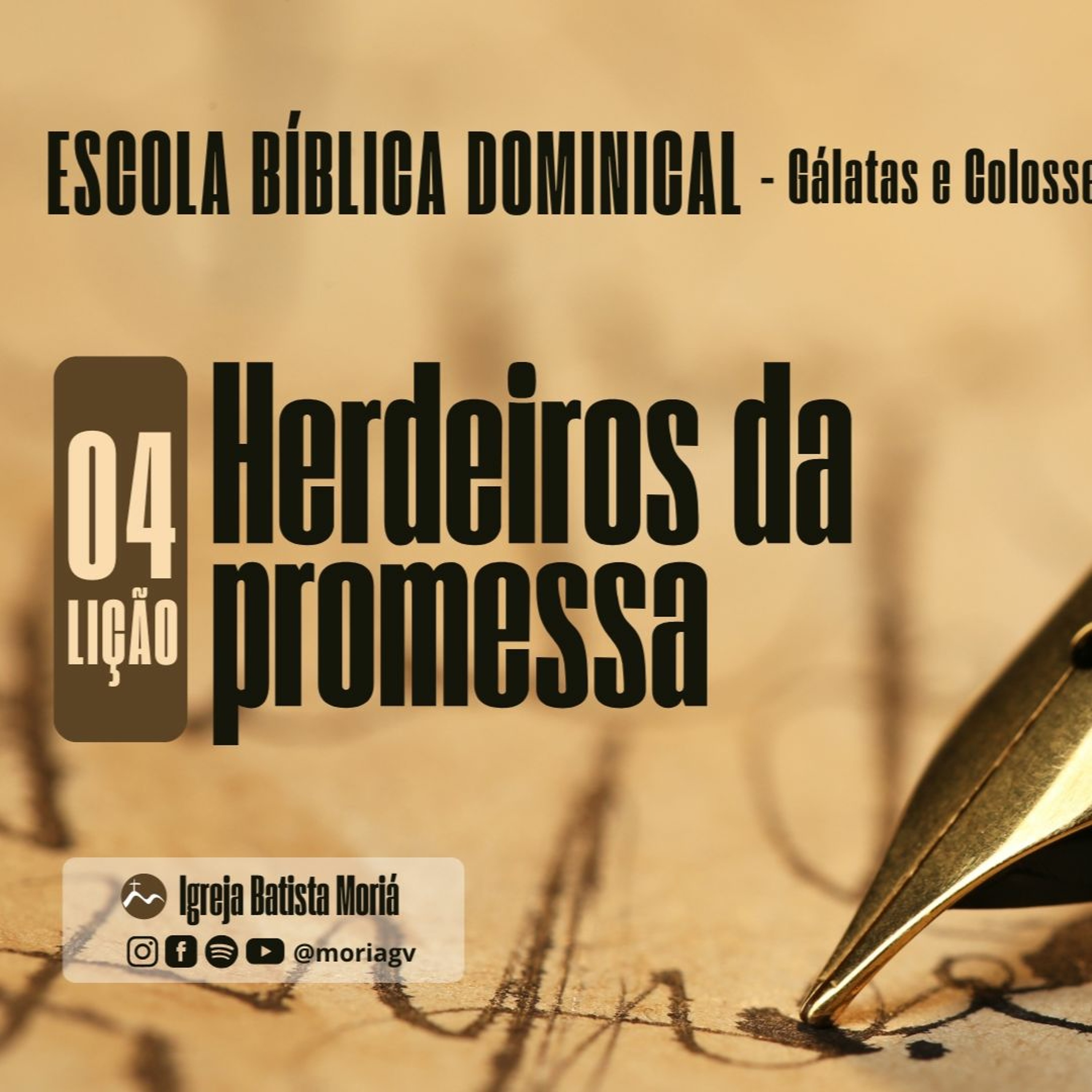 Herdeiros da Promessa - Pr. Harley Apolônio - Escola Bíblica Dominical [14.04.2024] episode artwork