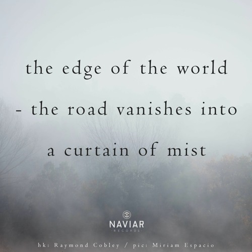 haiku #422: the edge of the world – / the road vanishes into / a curtain of mist