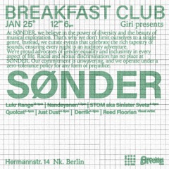 Derrik LIVE at GIRI _ Breakfast Club edition hosted by SØNDER