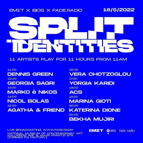 Stream Fade Radio | Listen to SPLIT IDENTITIES (18.05.22) at EMST playlist  online for free on SoundCloud