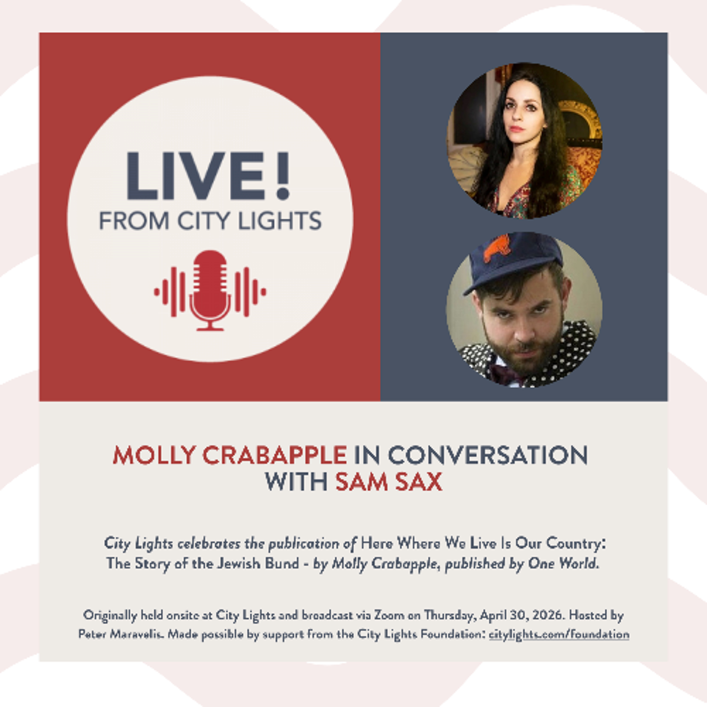 Molly Crabapple in conversation with Sam Sax episode artwork