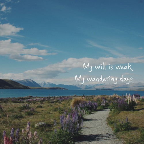 My will is weak / My wandering days