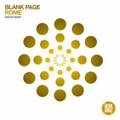 Blank Page - Rome (Midge Radio Edit) [UltraViolet Music]