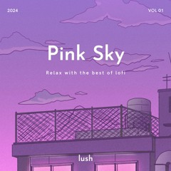 pink sky, lofi piano beat